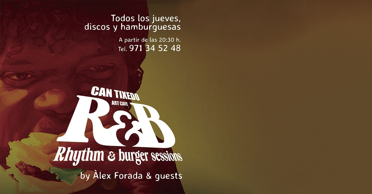 Poster of the new Can Tixedó event - Rhythm and burger sessions